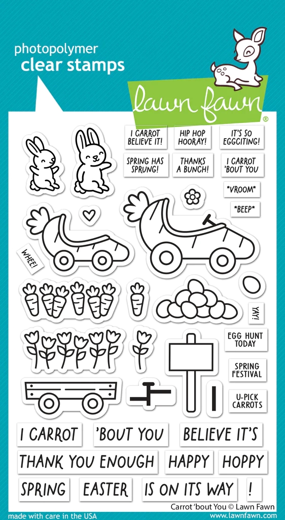 Lawn Fawn Clear Stamp Set - Carrot \'bout You