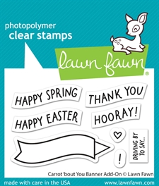 Lawn Fawn Clear Stamp Set - Carrot 'bout You Banner Add-On