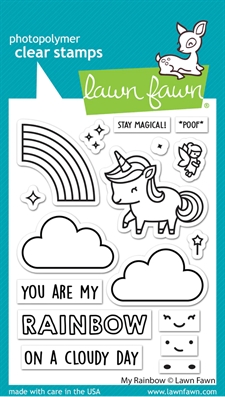 Lawn Fawn Clear Stamp Set - My Rainbow