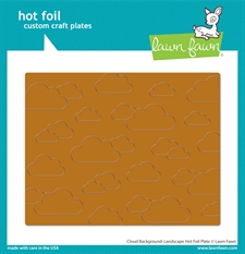 Lawn Fawn Hot Foil Plate - Cloud Background: Landscape
