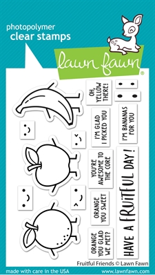 Lawn Fawn Clear Stamp Set - Fruitful Friends