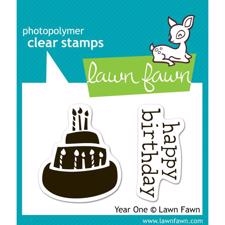 Lawn Fawn Clear Stamp - Year One (Cake)