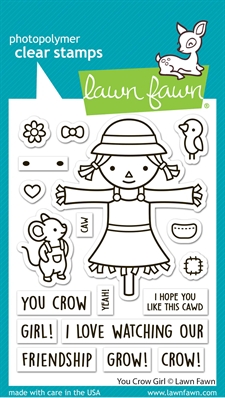 Lawn Fawn Clear Stamp Set - You Crow Girl