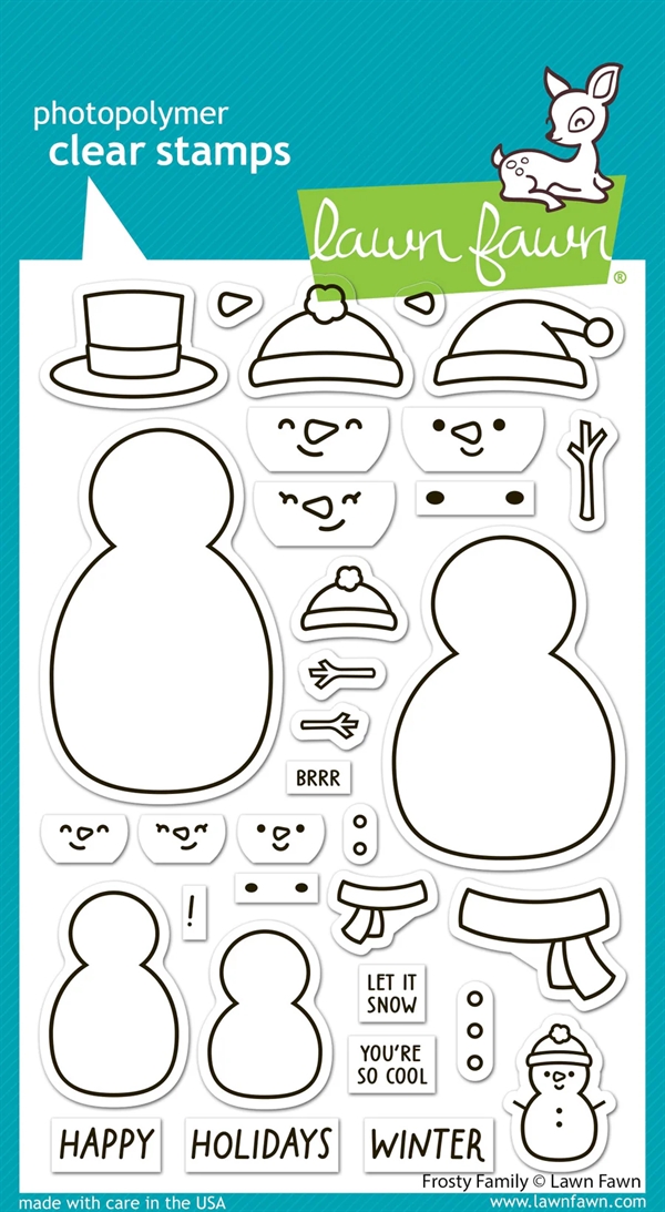 Lawn Fawn Clear Stamp Set - Frosty Family