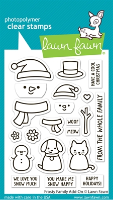 Lawn Fawn Clear Stamp Set - Frosty Family Add-On