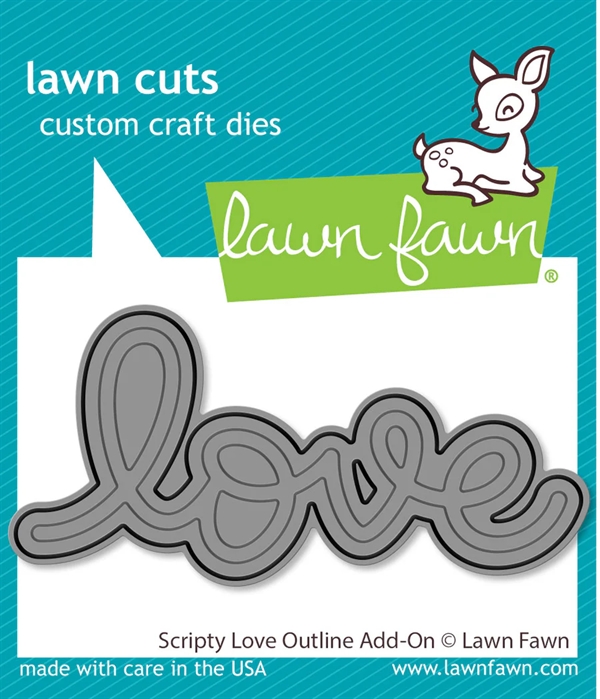 Lawn Cuts - Scripty Love Outline (DIES)