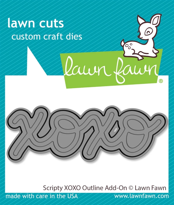 Lawn Cuts - Scripty XOXO Outline (DIES)