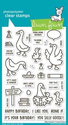 Lawn Fawn Clear Stamp Set - Silly Goose!