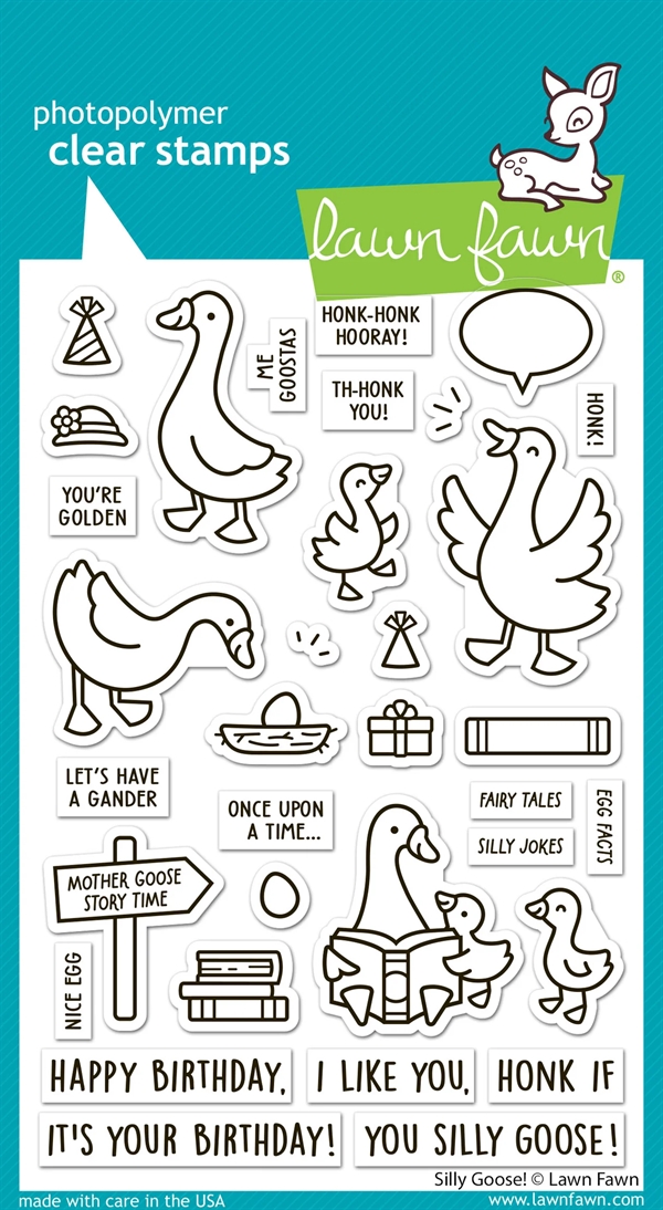 Lawn Fawn Clear Stamp Set - Silly Goose!