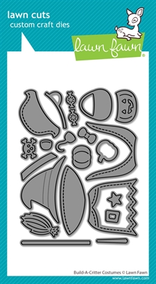 Lawn Cuts - Build-a-Critter Costumes (superhero + pirate + witch) (DIES)