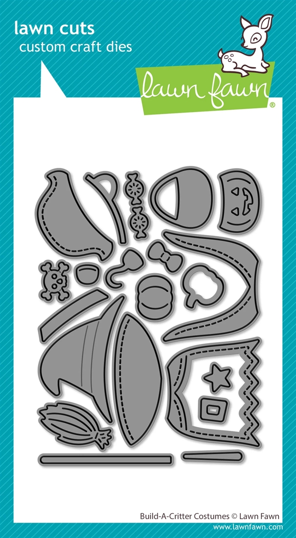 Lawn Cuts - Build-a-Critter Costumes (superhero + pirate + witch) (DIES)