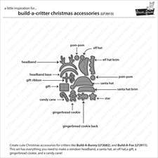 Lawn Cuts - Build-a-Critter Christmas Accessories (DIES)