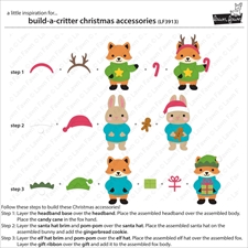 Lawn Cuts - Build-a-Critter Christmas Accessories (DIES)