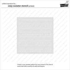 Lawn Fawn Clipping Stencil - Cozy Sweater