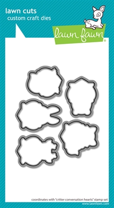 Lawn Cuts - Critter Conversation Hearts (DIES)