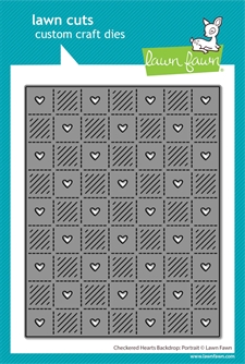 Lawn Cuts - Checkered Hearts Backdrop: Portraits (DIES)