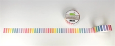 Lawn Fawn Washi Tape - Vertical Pastel Rainbow Stripes