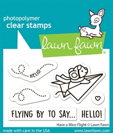 Lawn Fawn Clear Stamp Set - Have a Mice Flight