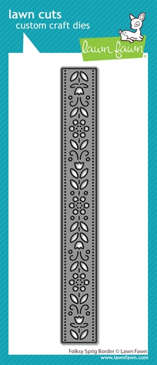 Lawn Cuts - Folksy Sprig Border (DIES)