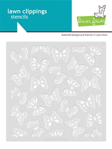 Lawn Fawn Clipping Stencil Set - Butterfly Background