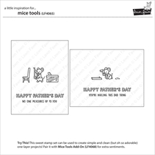 Lawn Fawn Clear Stamp Set - Mice Tools
