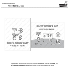 Lawn Fawn Clear Stamp Set - Mice Tools