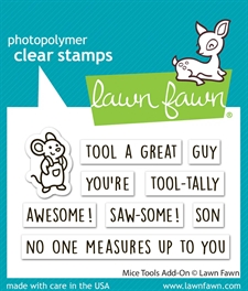 Lawn Fawn Clear Stamp Set - Mice Tools Add-On