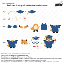 Lawn Cuts - Build-a-Critter Graduation Accessoires (DIES)