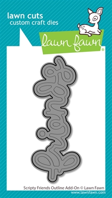 Lawn Cuts - Scripty Friends OUTLINE (DIES)