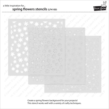 Lawn Fawn Clipping Stencil - Spring Flowers