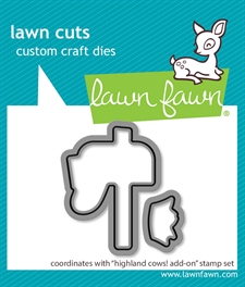 Lawn Cuts - Highland Cows! Add-On (mailbox) (DIES)
