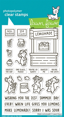 Lawn Fawn Clear Stamp Set - Make Lemonade!