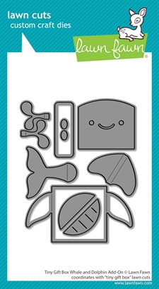 Lawn Cuts - Tiny Gift Box Add-On: Whale and Dolphin (DIES)