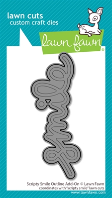 Lawn Cuts - Scripty Smile Outline Add-On (DIES)