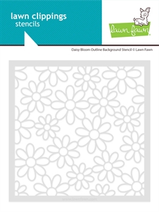Lawn Fawn Clipping Stencil - Daisy Bloom Outline