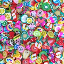Lawn Fawn Tiny Treasures - Clay Pieces (shaker fyld) Mixed Fruit