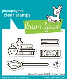 Lawn Fawn Clear Stamp Set - Hocus Purr-cus! Add-On