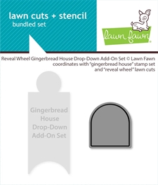 Lawn Cuts - Reveal Wheel Gingerbread House Drop-Down Add-Ons (DIES)