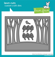 Lawn Cuts - Winter Forest Backdrop: Landscape (DIES)