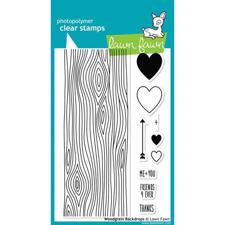 Lawn Fawn Clear Stamp - Woodgrain Backdrops