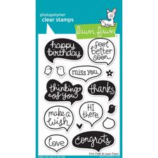 Lawn Fawn Clear Stamp Set - Chit Chat