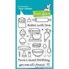 Lawn Fawn Clear Stamp Set - Baked With Love