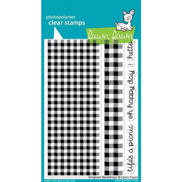 Lawn Fawn Clear Stamp - Gingham Backdrops