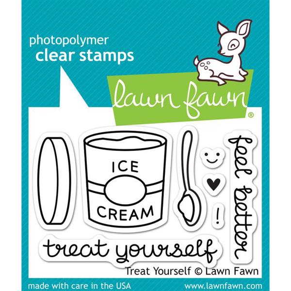 Lawn Fawn Clear Stamp - Treat Yourself