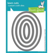 Lawn Cuts - Small Stitched Oval - DIE