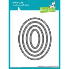 Lawn Cuts - Large Stitched Oval - DIE