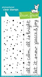 Lawn Fawn Clear Stamps - Snowy Backdrops