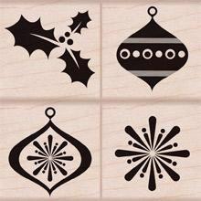 Hero Arts Wood Stamp Set - Christmas Decorations