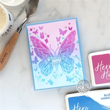 Hero Arts Stencil - Layering Butterfly