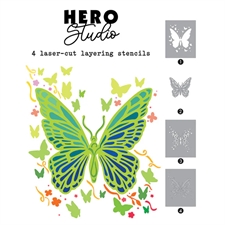Hero Arts Stencil - Layering Butterfly